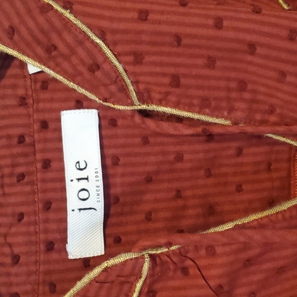 NWT Joie Womens Keena Fil Caupe Comfort Blouse Top sz XXS - Picture 5 of 10